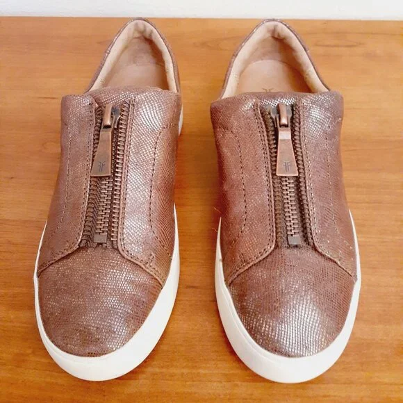 Frye Lena Low Zip Sneakers - Picture 3 of 10